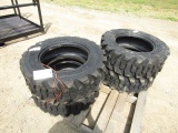 4 NEW GLADIATOR 10-16.5 SKIDSTEER TIRES