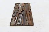 TRAY OF CHISELS