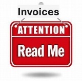 INVOICES WILL BE MAILED SUNDAY MORNING AFTER THE