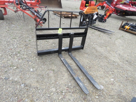 New Kivel 2000lb 48" Skidsteer Attach Pallet Forks