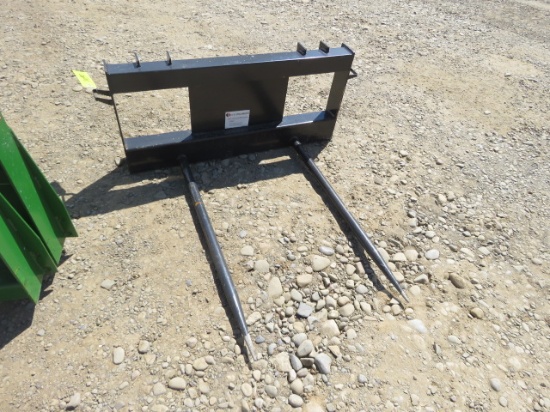 Jct Bale Spear Skidsteer Attachment