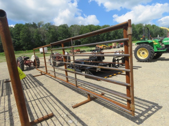 24FT RAISED CATTLE PANEL WITH 12FT SWING GATE