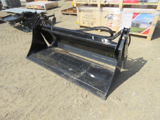 GIYI 4 IN 1 SKIDSTEER ATTACH HYDRAULIC BUCKET 72"