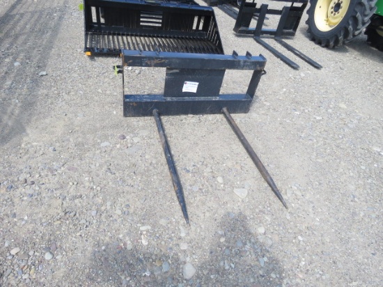 New Jct Double Bale Spear Skidsteer Attach