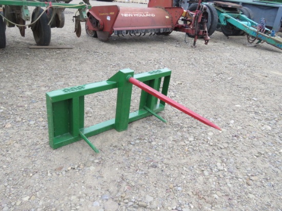 NEW SKIDSTEER ATTACH BALE SPEAR GREEN
