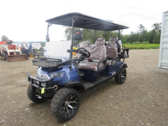 SDLANCH HQ100 6 SEAT ELECTRIC GOLF CART BLUE