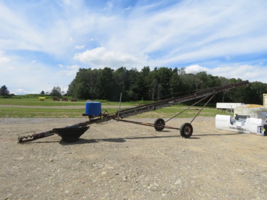 40FT 8" HUTCHINSON GRAIN AUGER - ELECTRIC MOTOR
