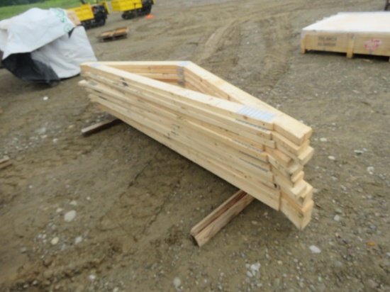 8ft Trusses 4/12 Pitch 6 1/2" Overhang, This Is 15