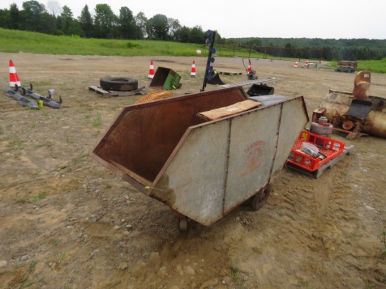Galvanized Feed Cart