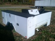 WHITE TRUCK BOX WITH TOOLBOX COMPONENTS