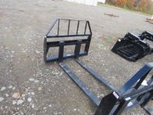 NEW 48" KIVEL 3500LB SKIDSTEER ATTACH PALLET FORK