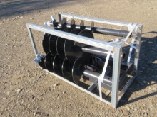 NEW JCT SKIDSTEER ATTACH POST HOLE DIGGER WITH