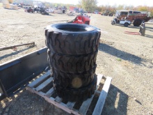 NEW SET OF 4 FORERUNNERS 10-16.5 SKIDSTEER TIRES
