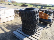 NEW SET OF 4 FORERUNNER 10-16.5 SKIDSTEER TIRES