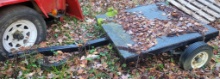 4' SINGLE AXEL FLAT UTILITY TRAILER