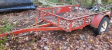 8' SINGLE AXEL OPEN UTILITY TRAILER