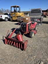WHEEL HORSE GARDEN TRACTOR WITH SNOW BLOWER