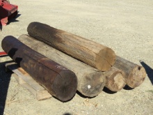 STACK OF 5 TELEPHONE POLES