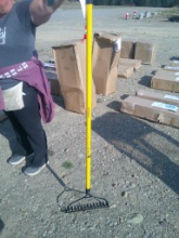 NEW STANLEY FIBERGLASS HANDLED BOW RAKE
