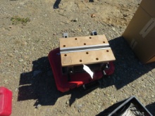 EMPTY TOOL CASE AND BLACK AND DECKER WORKMATE