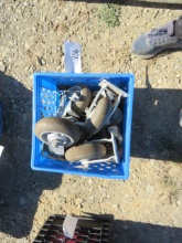 CRATE OF CASTER WHEELS