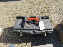 PLASTIC TOOL BOX, WITH MISC HAND TOOLS