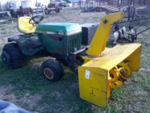 JOHN DEERE 420 WITH SNOWBLOWER HAS BEEN SITTING