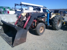 FORD 4000 TRACTOR WITH LOADER, HAS A 2000 HOOD ON