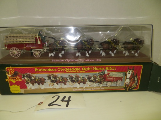Budweiser Clydesdale 8 Horse Hitch w/box