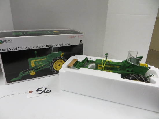 JD 720 w/blade & loader Precision #18 NIB