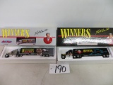 Ertl 2-Winners Neil Bonnett Transportors, 1/64 Scale