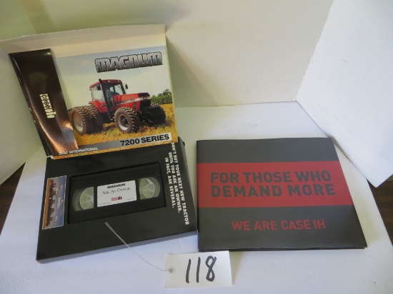 CIH 7200 vcr tape & book
