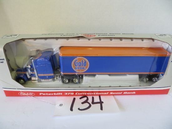 Peterbilt 379 Gold Medal Conventional Semi, Limited Edition, 1/64