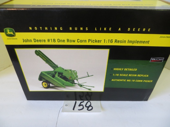 JD #18 one row corn picker, Highly Detailed, Spec Cast