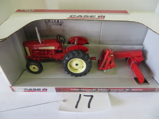 IH 330U tractor w/blade, Ertl