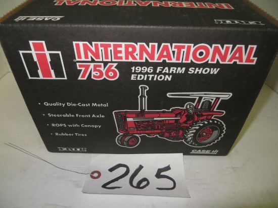 IH 756 tractor w/Hiniker cab, 1996 Farm Show Edition, Ertl