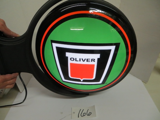 Oliver neon rotating light