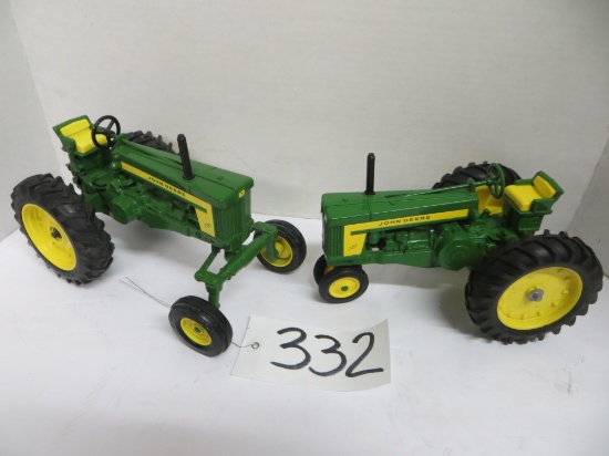 Ertl	JD - 2 - 720 Hycrop Tractors Narrow Front & 1 Wide Front	