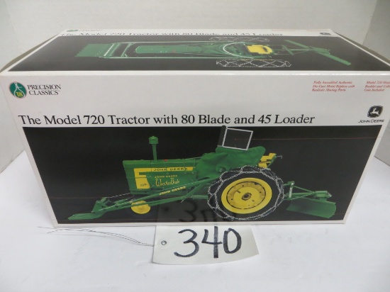 Ertl	JD Model 720 Tractor w/ 80 Blade and 45 Loader 	Precision Classics #18