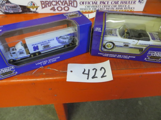 Brickyard 400 Inaugural Race Limited Edition, 1/87	1955 Chevrolet car Limited Edition, 1/24