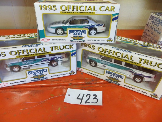 Brickyard 400 1995 Official Car, Truck, Chevy Crew Cab	Limited Edition	  1/25