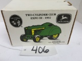 Ertl 	JD Two-Cylinder Club Expo III - 1992 620 Orchard Tractor 	