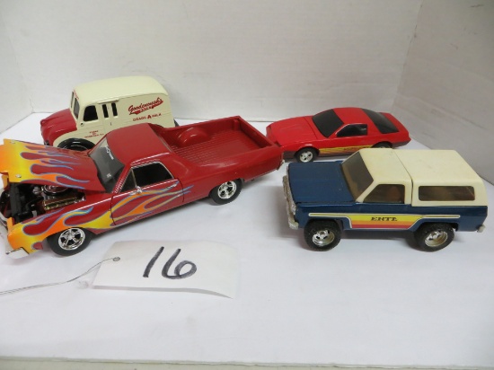 2 cars 2 trucks Chevy, Goodenoughs Dairy, Ertl Z28