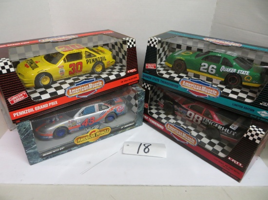 4 American Muscle Cars30 Pennzoil, 43 STP, 26 Quaker, 98 Fingerhut