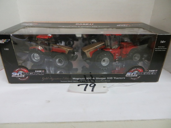 Ertl	Case IH Magnum 305 & Steiger 535 Tractors 20 Years Magnum Edition 	Gold Signature Edition
