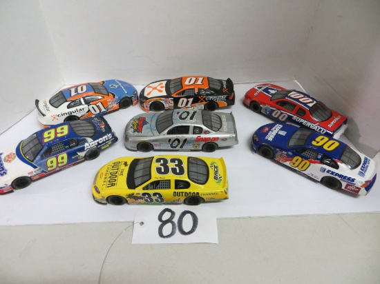 7 - Nascar Racing Cars - # 33, 90, 99, 01, 00, 01, 01