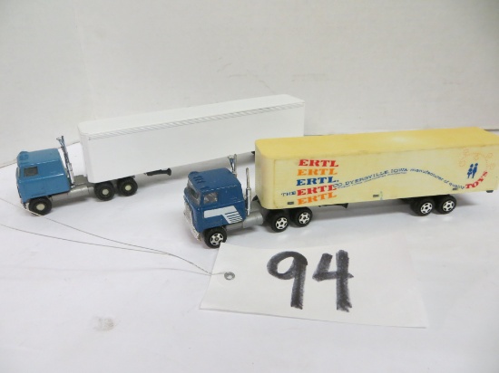 Ertl	2 -International Cab Over Semi Tractor & Trailers