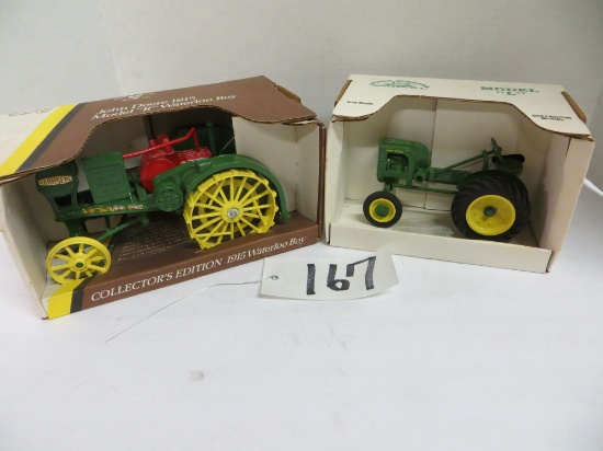Ertl	JD 1915 Model R Waterloo Boy / JD Model L Tractor Anniversary 1990	Collectors Edition