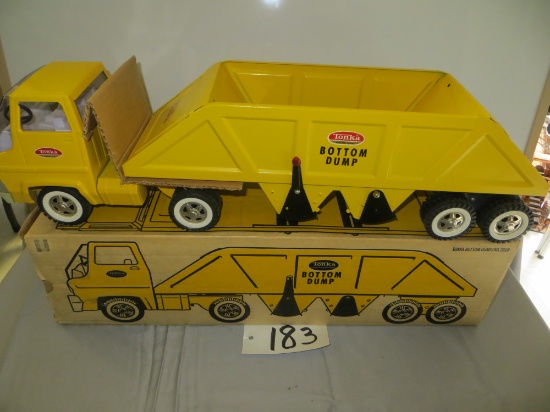 Tonka Double bottom Dump Tonka rare w/box, never played with