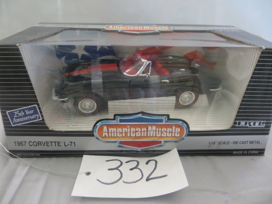 Ertl 1967 Corvertte L-71 American Muscle 25th Anniversary  1/18"